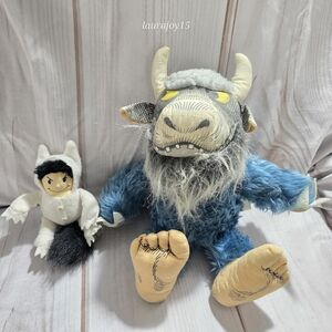 Where The Wild Things Are Plush Bundle Max Bernard Bull Terrycloth 1980